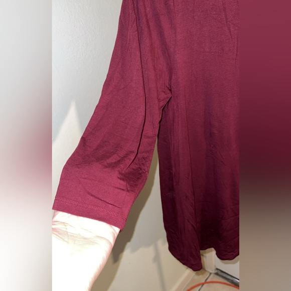 Torrid- Super Soft Turtleneck Swing Short Sleeve Tee - Picture 6 of 8